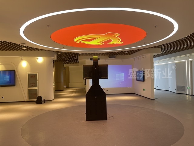 大庆党建文化展厅-盛邦承建-多媒体展示手段使展览体验反响热烈